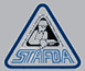Triangle logo with a stylized figure and 'STAFDA' text.